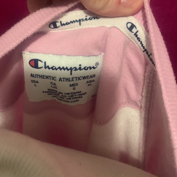 CHAMPION PINK PLAID SWEATSHIRT - Picture 4 of 4